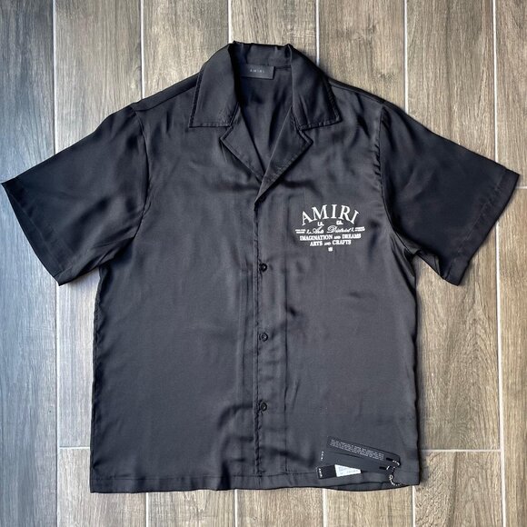 AMIRI MEN NWT CASUAL SILK SHIRT SET SIZE:XLARGE - Picture 3 of 9